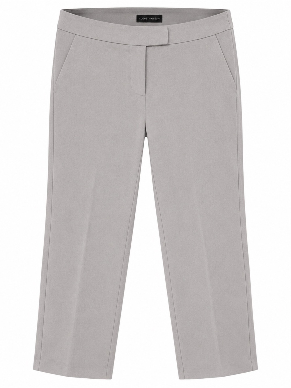 Audrey & Celine Womens Beige Straight-Leg Pants Size 6 Cotton Blend
